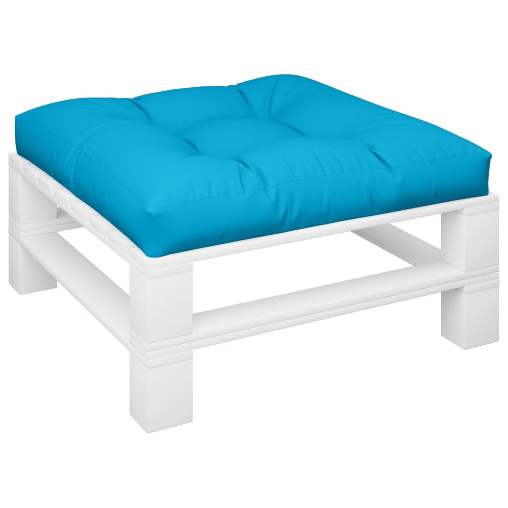 Vidaxl Palettenkissen 80x80x12 cm Stoff blau