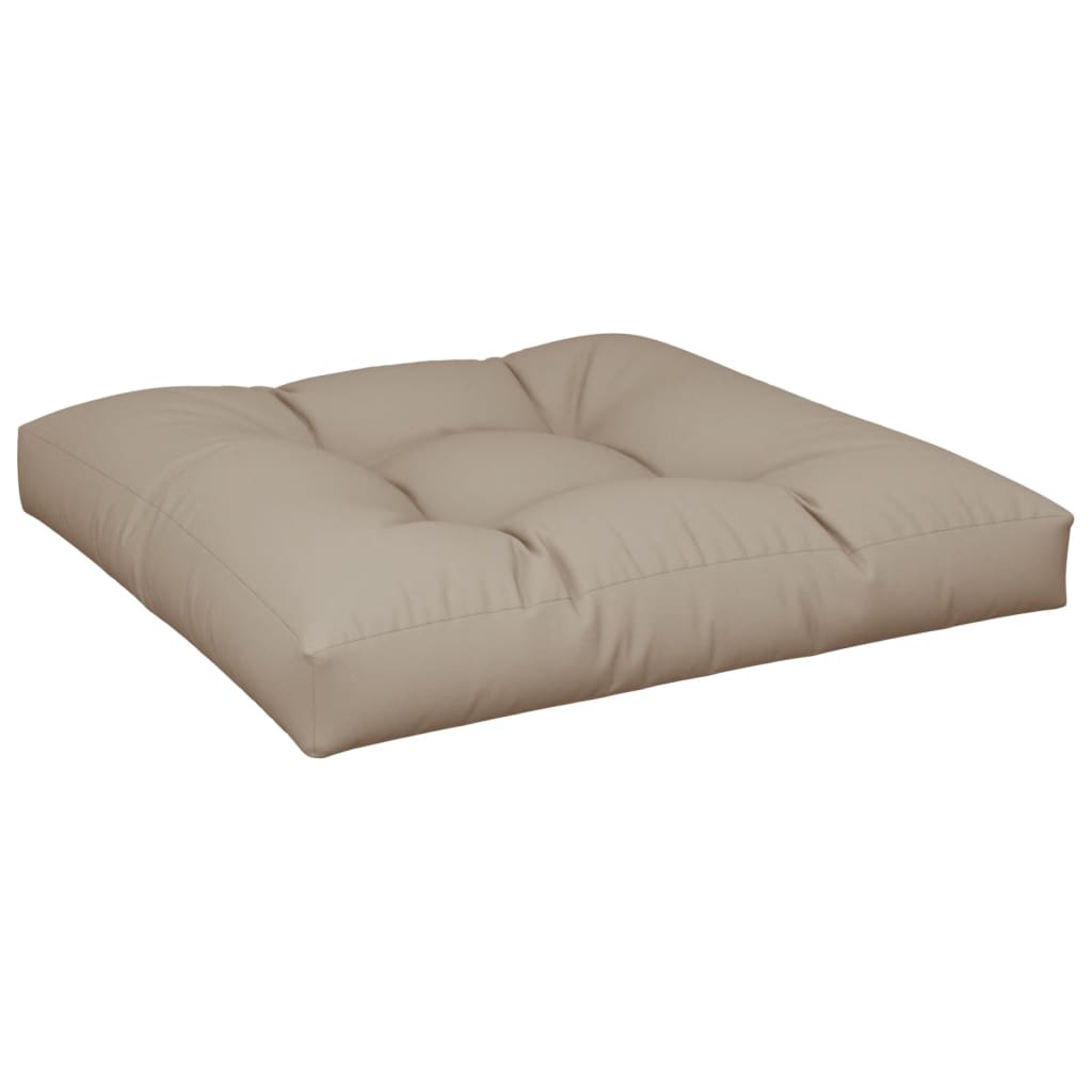 VIDAXL -Palettenkissen 80x80x12 cm Stofftaupe