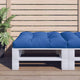 Vidaxl Palettenkissen 80x80x12 cm Fabric Royal Blue
