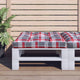 Vidaxl Palettenkissen 80x80x12 cm Fabric Diamond Muster rot
