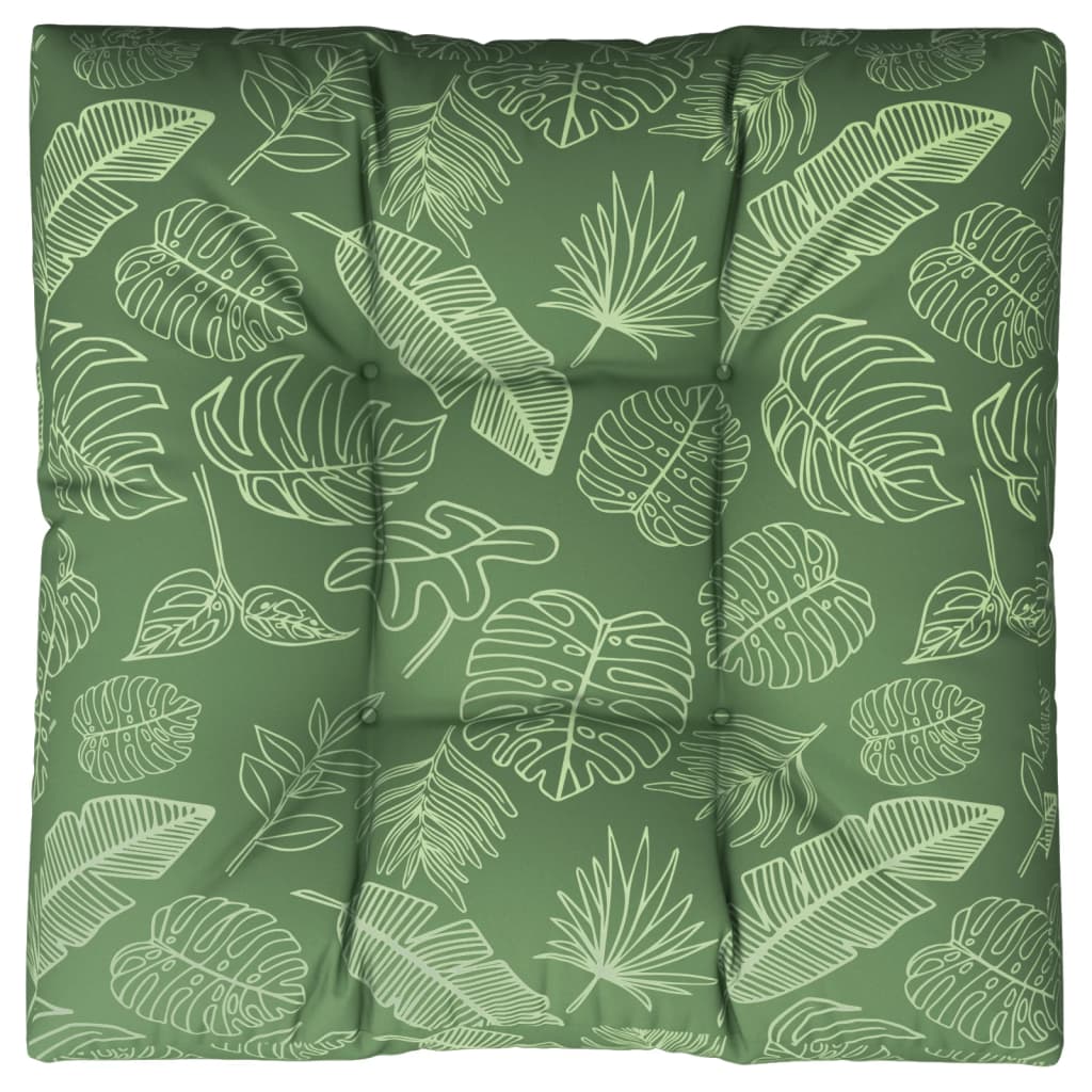 VIDAXL -Palettenkissenblattmuster 80x80x12 cm Stoff