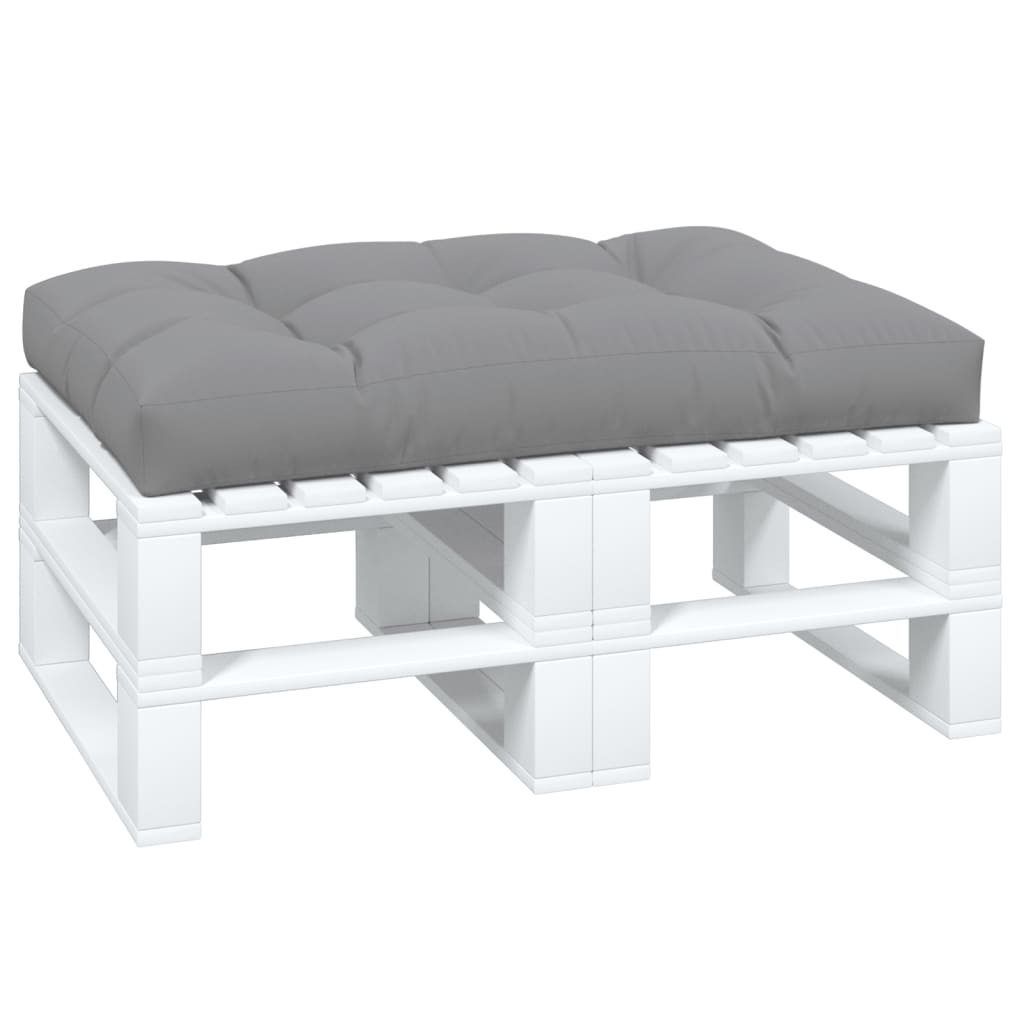 VidaXL Palettenkissen 120x80x12 cm Stoff grau