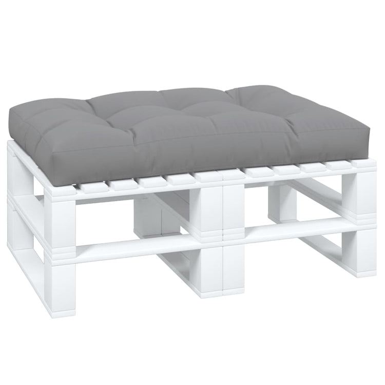 VidaXL Palettenkissen 120x80x12 cm Stoff grau