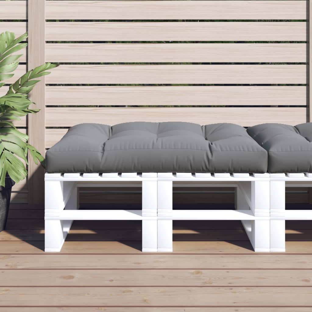 VidaXL Palettenkissen 120x80x12 cm Stoff grau