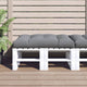 VidaXL Palettenkissen 120x80x12 cm Stoff grau
