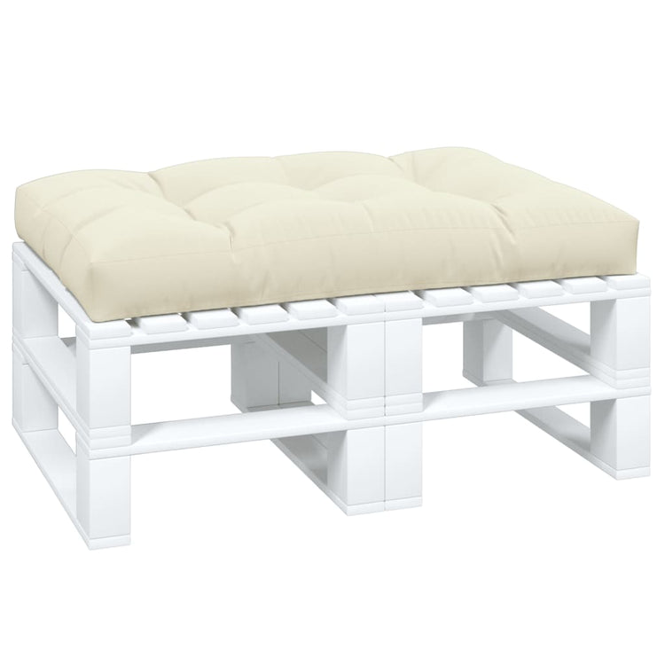 VidaXL Palettenkissen 120x80x12 cm Stoff cremefarben