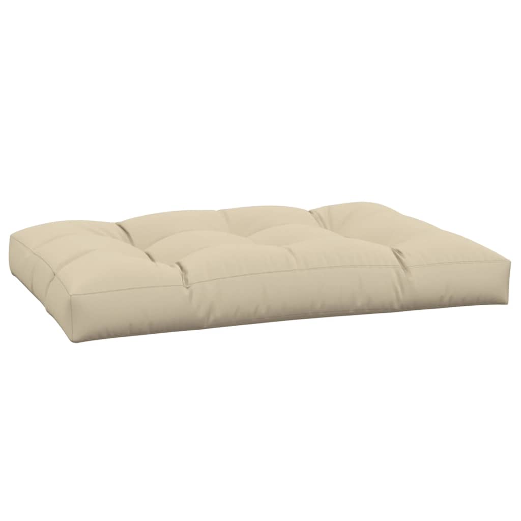 VidaXL Palettenkissen 120x80x12 cm Stoff beige