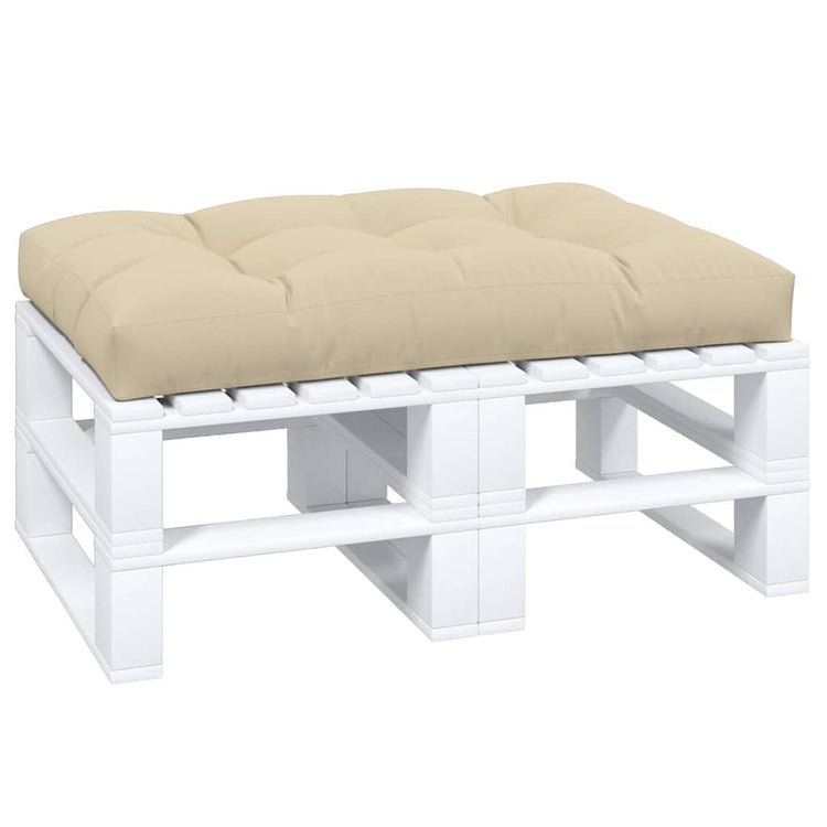 VidaXL Palettenkissen 120x80x12 cm Stoff beige
