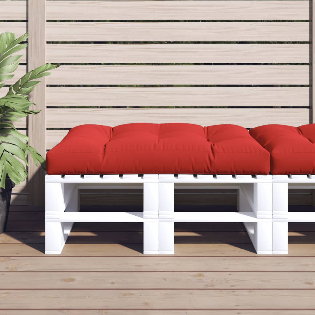 VidaXL Palettenkissen 120x80x12 cm Stoff rot