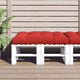 VidaXL Palettenkissen 120x80x12 cm Stoff rot