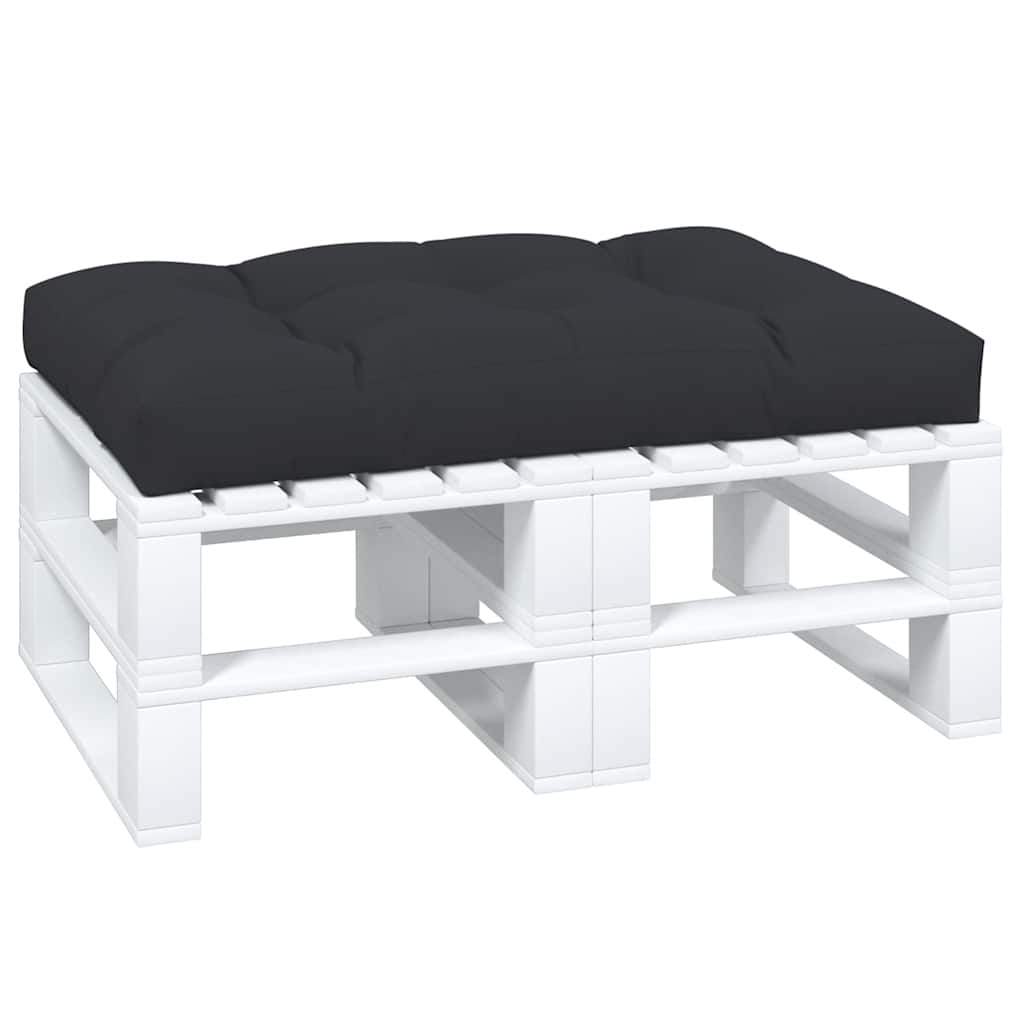 VidaXL Palettenkissen 120x80x12 cm Stoff schwarz
