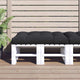 VidaXL Palettenkissen 120x80x12 cm Stoff schwarz