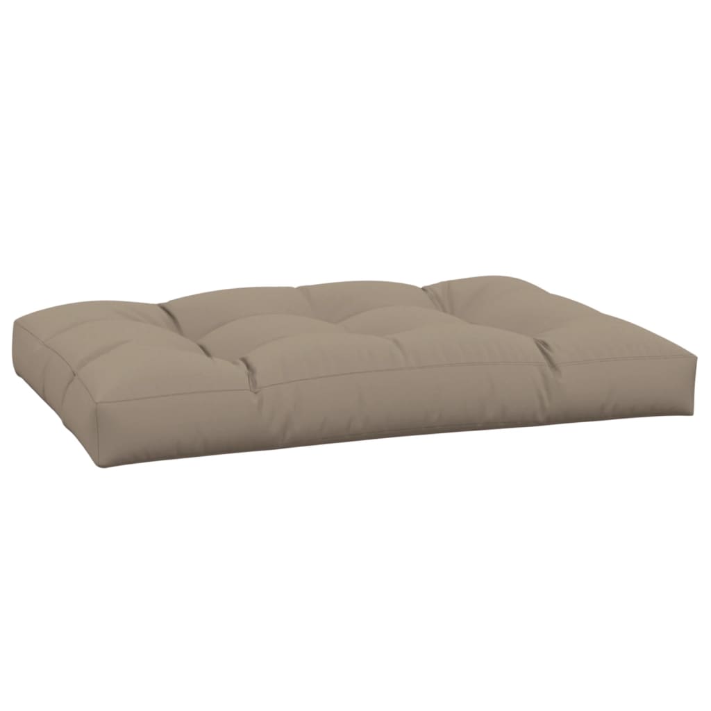 VIDAXL -Palettenkissen 120x80x12 cm Stofftaupe