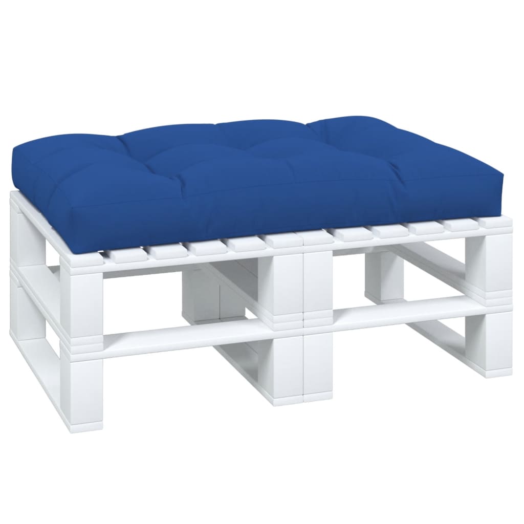 VidaXL Palettenkissen 120x80x12 cm Stoff Königsblau