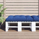 VidaXL Palettenkissen 120x80x12 cm Stoff Königsblau