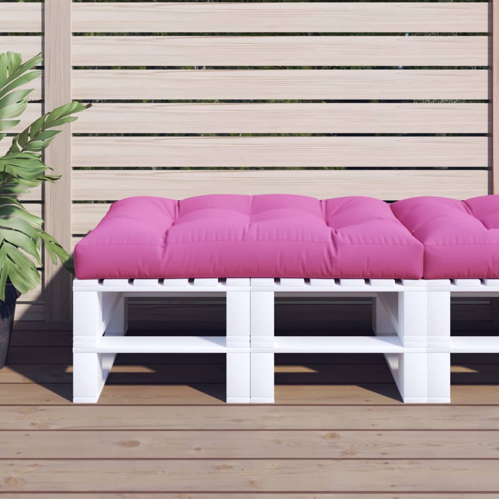 Vidaxl Palettenkissen 120x80x12 cm Stoff rosa
