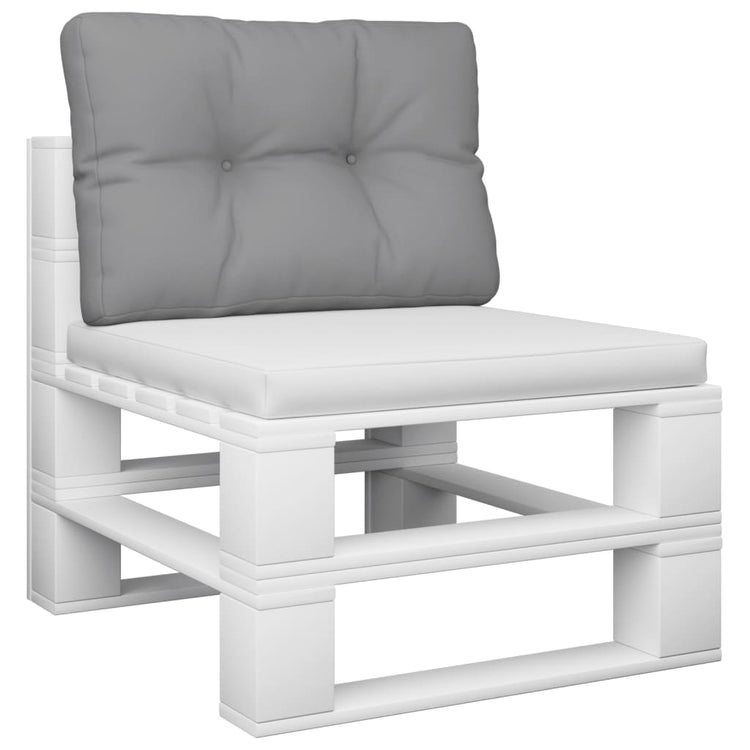 VIDAXL -Palettenkissen 50x40x12 cm Stoff grau