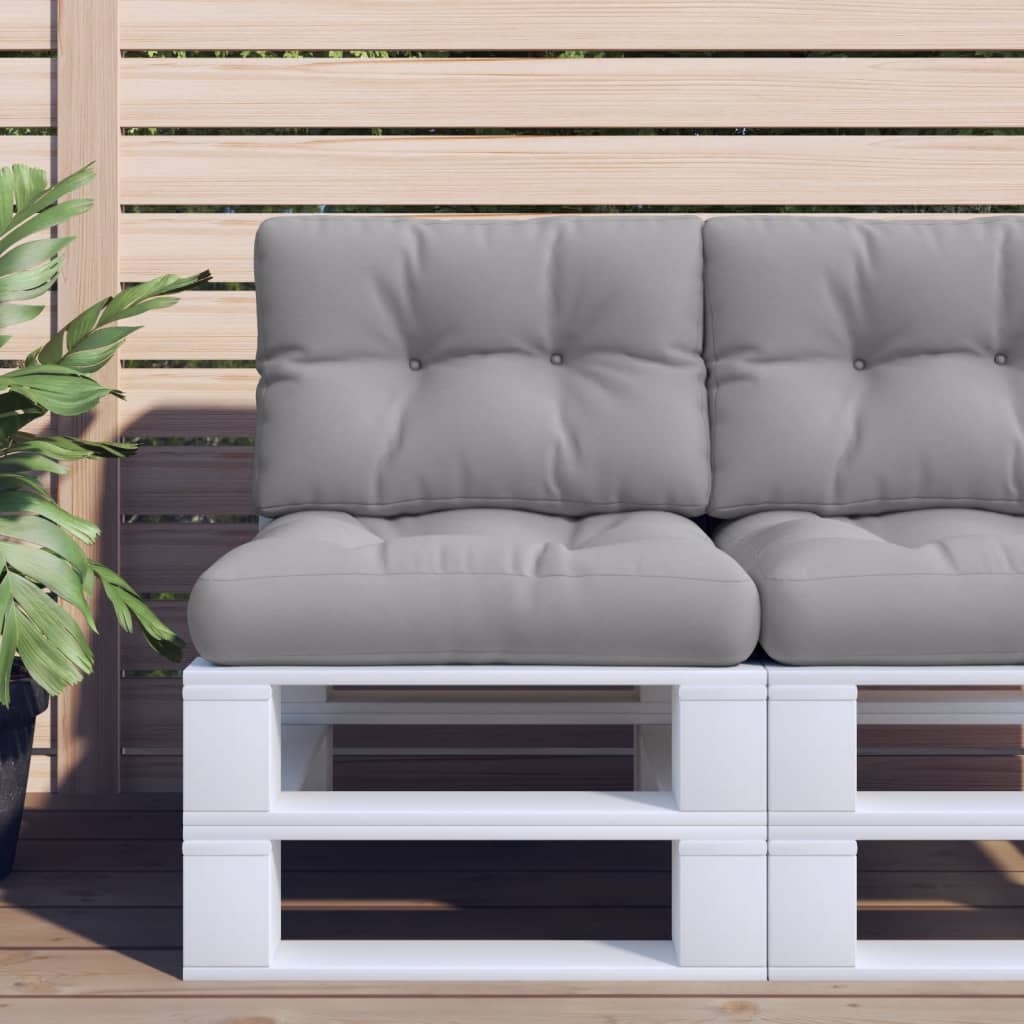 VIDAXL -Palettenkissen 50x40x12 cm Stoff grau
