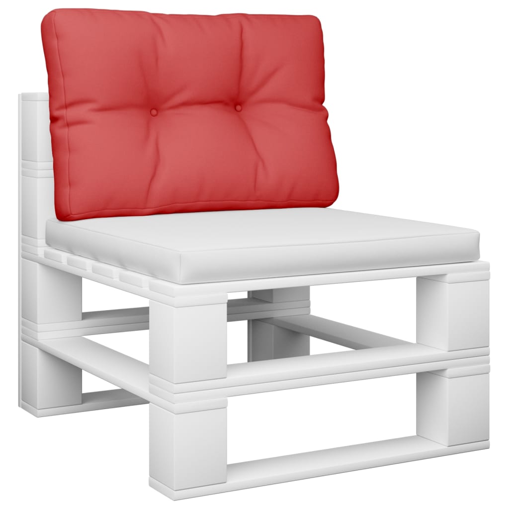 VIDAXL -Palettenkissen 50x40x12 cm Stoff rot