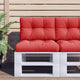 VIDAXL -Palettenkissen 50x40x12 cm Stoff rot
