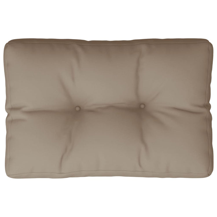 VIDAXL -Palettenkissen 50x40x12 cm Stofftaupe