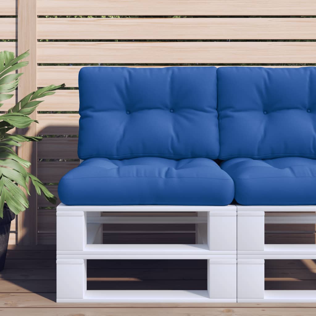 Vidaxl Palettenkissen 50x40x12 cm Fabric Royal Blau