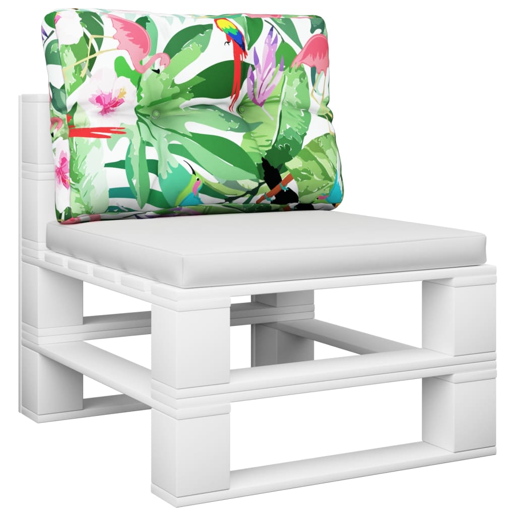 VIDAXL -Palettenkissen 50x40x12 cm Fabric Multi -Colored