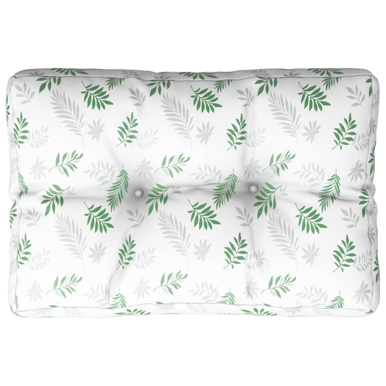 VidaXL Palettenkissen Blattmuster 50x40x12 cm Stoff