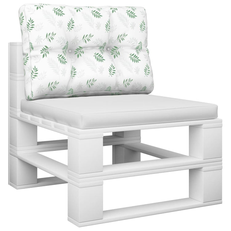 VidaXL Palettenkissen Blattmuster 50x40x12 cm Stoff