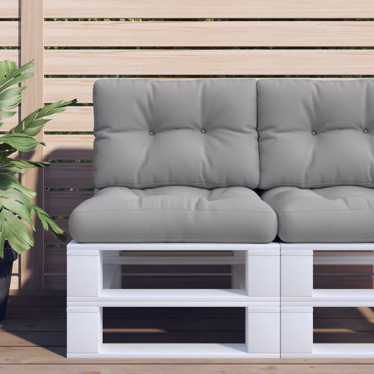 Vidaxl Palettenkissen 60x40x12 cm Stoff grau