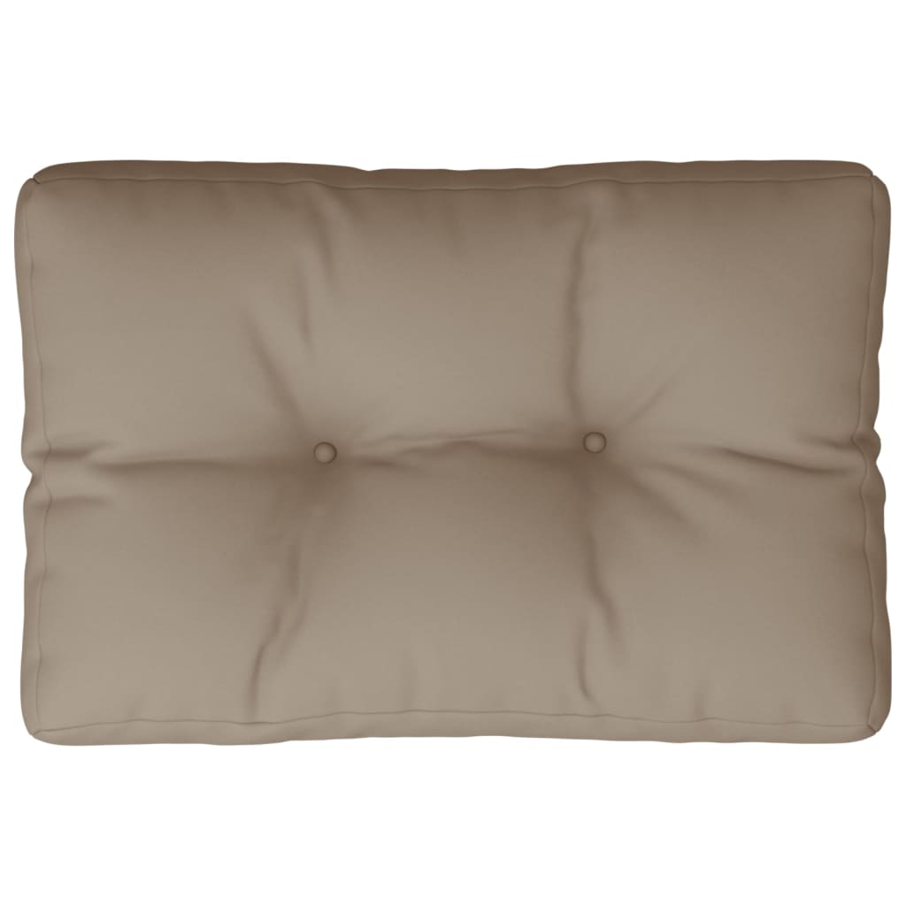 VidaXL Palettenkissen 60x40x12 cm Stoff Taupe