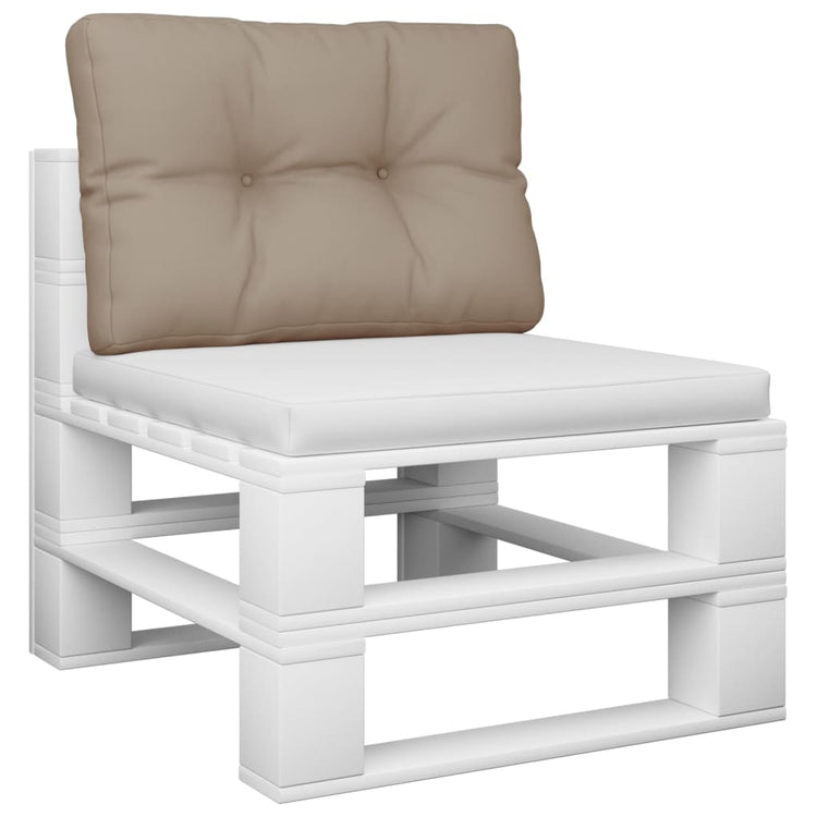 VidaXL Palettenkissen 60x40x12 cm Stoff Taupe