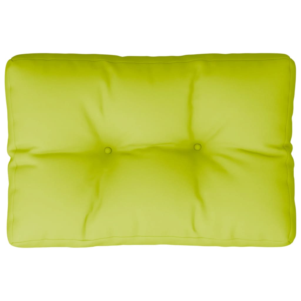 Vidaxl Palettenkissen 60x40x12 cm Stoff klar grün