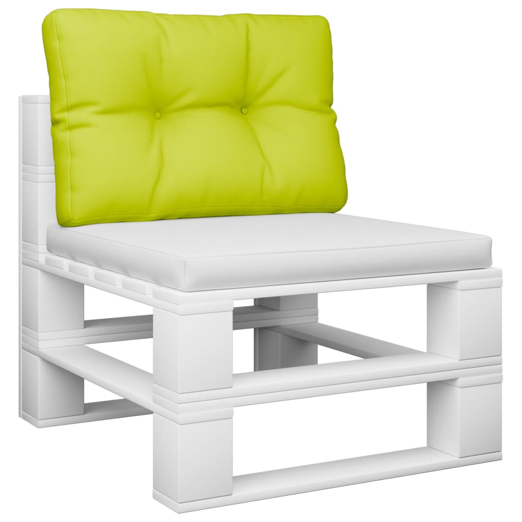 Vidaxl Palettenkissen 60x40x12 cm Stoff klar grün