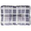 Vidaxl Palettenkissen 60x40x12 cm Fabric Diamond Muster grau