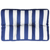Vidaxl Palettenkissen gestreift 60x40x12 cm Stoff blau und weiß