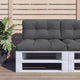 VIDAXL -Palettenkissen 70x40x12 cm Stoffanthrazit -Colored