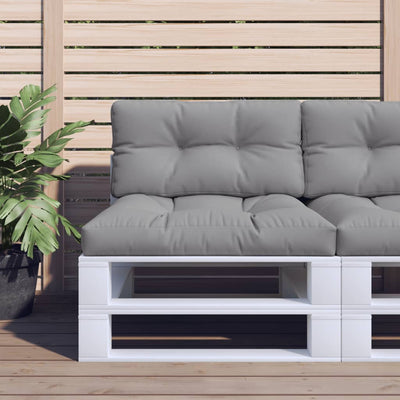 Vidaxl Palettenkissen 70x40x12 cm Stoff grau