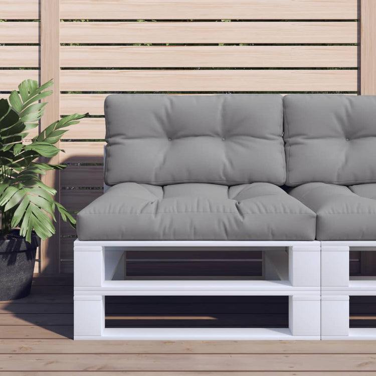Vidaxl Palettenkissen 70x40x12 cm Stoff grau