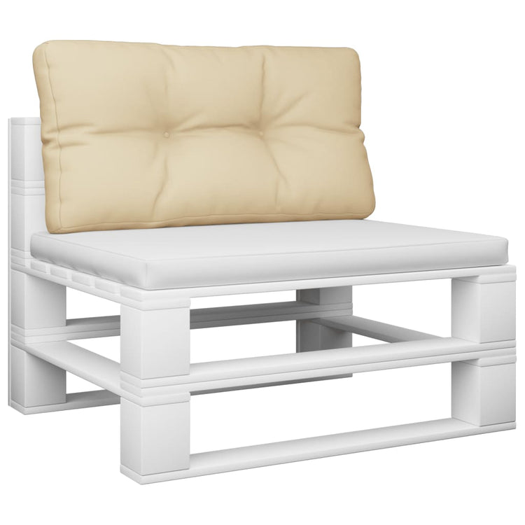 VidaXL pallet cushion 70x40x12 cm fabric beige