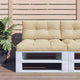 VidaXL pallet cushion 70x40x12 cm fabric beige