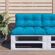 Vidaxl Palettenkissen 70x40x12 cm Stoff hellblau