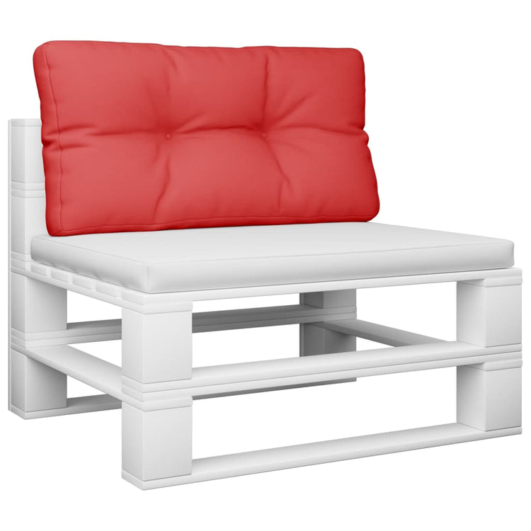 VIDAXL -Palettenkissen 70x40x12 cm Stoff rot