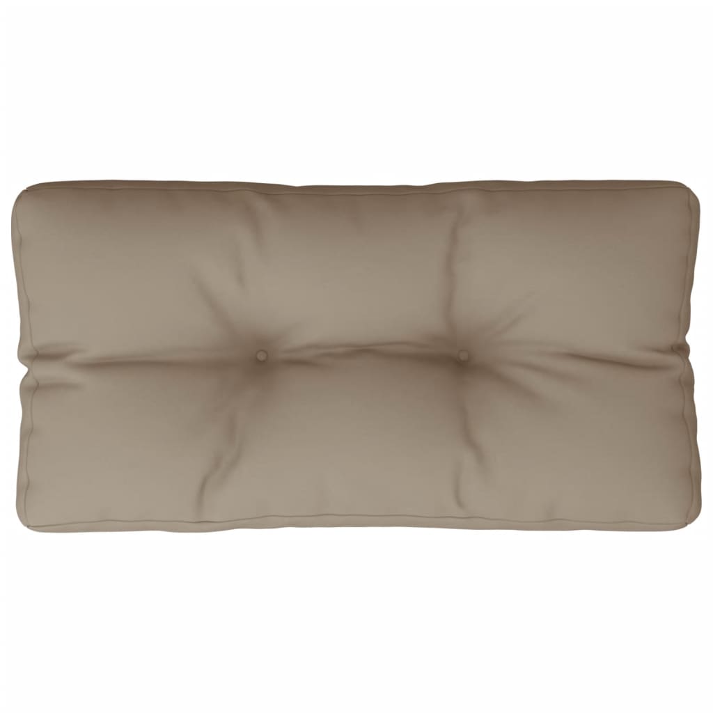 VIDAXL -Palettenkissen 70x40x12 cm Stofftaupe