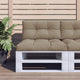 VIDAXL -Palettenkissen 70x40x12 cm Stofftaupe