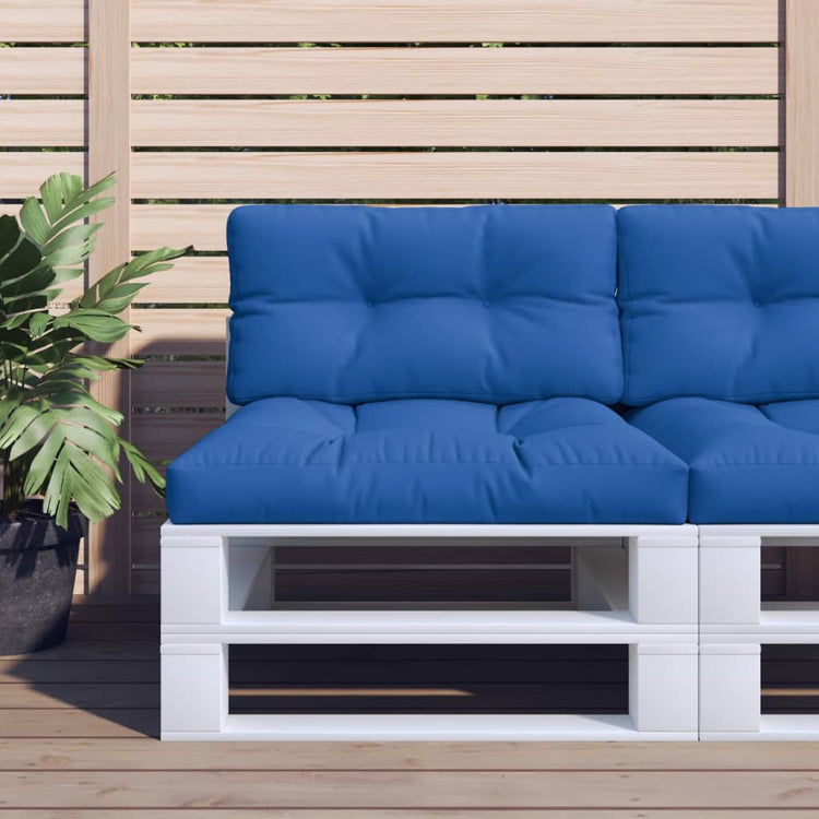 Vidaxl Palettenkissen 70x40x12 cm Fabric Royal Blau