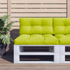 Vidaxl Palettenkissen 70x40x12 cm Stoff klar grün