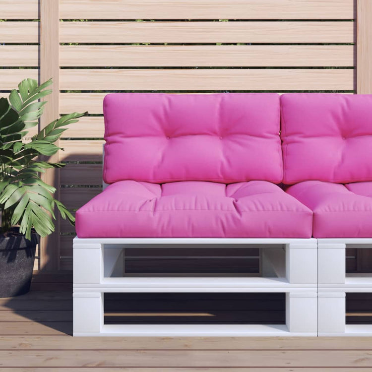 VidaXL Palettenkissen 70x40x12 cm Stoff rosa