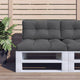 VIDAXL -Palettenkissen 80x40x12 cm Stoffanthrazit -Colored