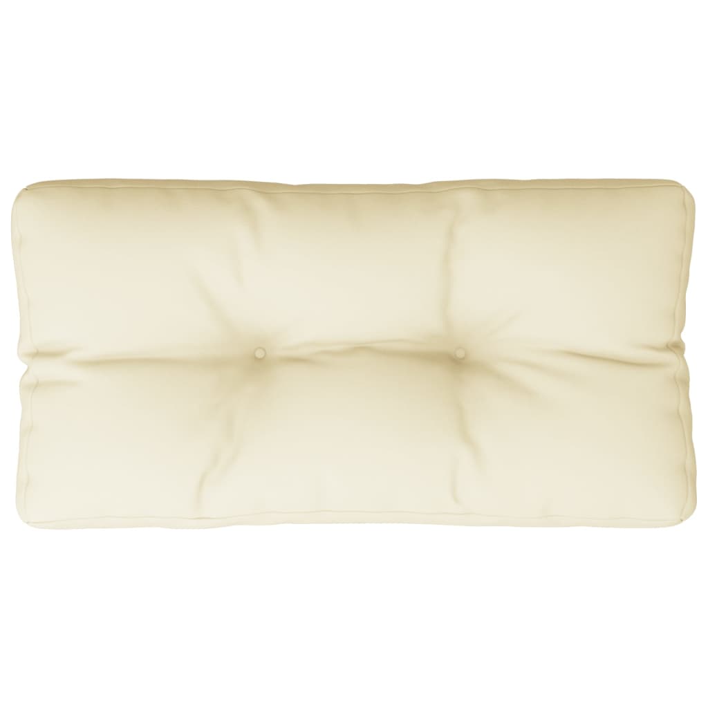 VIDAXL -Palettenkissen 80x40x12 cm Stoffcreme gefärbt